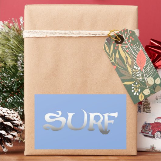 Rechteck Surf große Aufkleber (Feiertag)