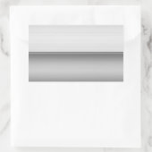 Rechteck zwei geschmeidige Metallplatte Aufkleber (Tasche)