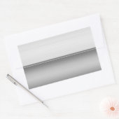 Rechteck zwei geschmeidige Metallplatte Aufkleber (Umschlag)