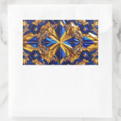 Rechteckaufkleber mit schwedischen Farben Rechteckiger Aufkleber (Tasche)