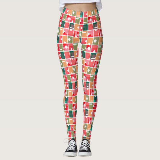 Rechtecke Abstrakt 120623 Leggings (Vorderseite)