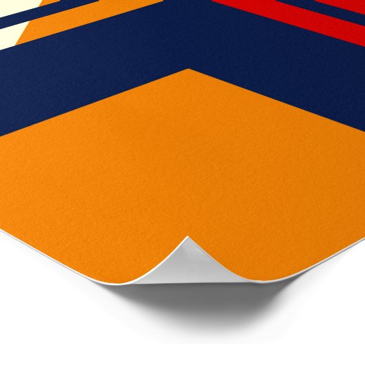 Rechtecke aus bunten Stücken. Trendnahtlose Pappe Poster (Ecke)