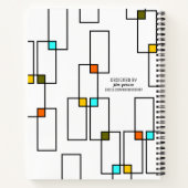 Rechtecke aus der Mitte Notizblock (Rückseite)