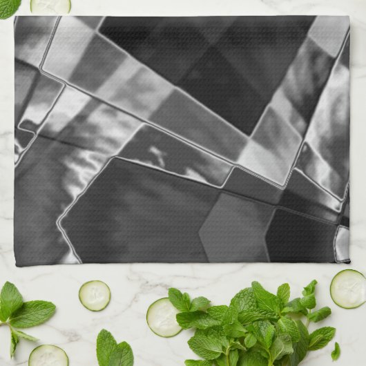 Rechtecke, eingearbeitet oder gestreckt, schwarz, geschirrtuch (Gefaltet)