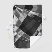 Rechtecke, eingearbeitet oder gestreckt, schwarz, golfhandtuch (Insitu)