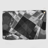 Rechtecke, eingearbeitet oder gestreckt, schwarz, golfhandtuch (Horizontal)