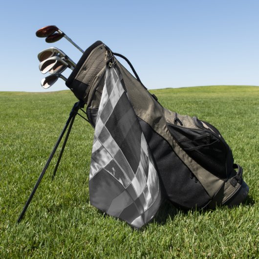 Rechtecke, eingearbeitet oder gestreckt, schwarz, golfhandtuch (Gras)