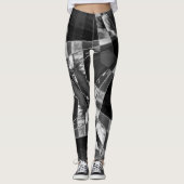 Rechtecke, eingearbeitet oder gestreckt, schwarz, leggings (Vorderseite)