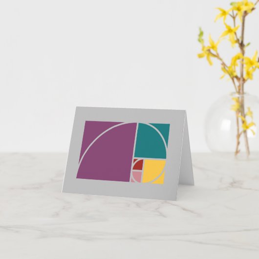 Rechtecke für das Fibonacci-Spiral und das goldene Karte (Gelbe Blume)