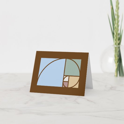 Rechtecke für das Fibonacci-Spiral und das goldene Karte (Vorderseite)