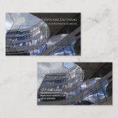 Rechtecke für Wolkenkratzer mit sauberer Glasfassa Visitenkarte (Vorne/Hinten)