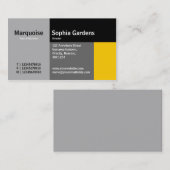 Rechtecke - gelb visitenkarte (Vorne/Hinten)