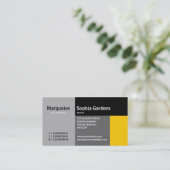 Rechtecke - gelb visitenkarte (Stehend Vorderseite)