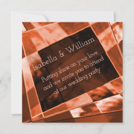 Rechtecke, geneigt und unregelmäßig, beige und gol einladung