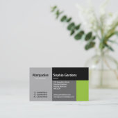 Rechtecke - grün visitenkarte (Stehend Vorderseite)