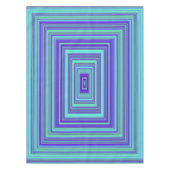 Rechtecke Grüne Türkisfarbene Lila blaue Kunst Tischdecke (Vorderseite)