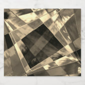 Rechtecke in beige- oder holzfarbenen Tönen Bierflaschenetikett (Einzelnes Label)