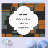 Rechtecke in grün orange flyer (Einzeln)