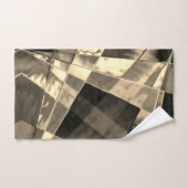 Rechtecke in Holz oder Beige geneigt? Badhandtuch Set (Handtuch)