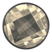 Rechtecke in Holz oder Beige geneigt? Eishockey Puck (Vorderseite)