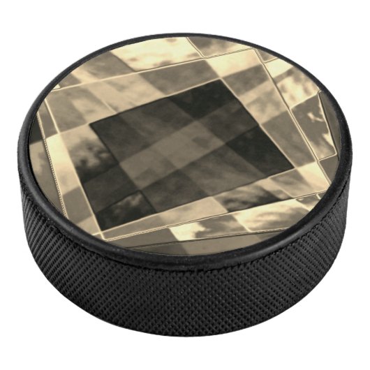 Rechtecke in Holz oder Beige geneigt? Eishockey Puck (3/4)