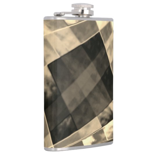 Rechtecke in Holz oder Beige geneigt? Flachmann (Rechts)