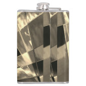 Rechtecke in Holz oder Beige geneigt? Flachmann (Rückseite)