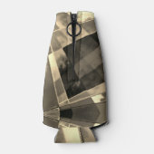 Rechtecke in Holz oder Beige geneigt? Flaschenkühler (Rückseite)