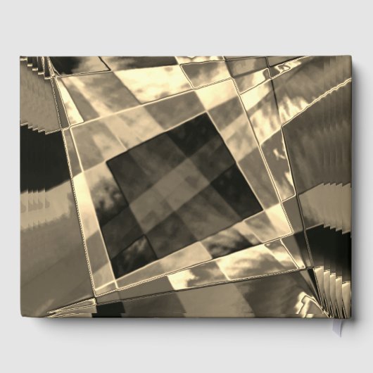 Rechtecke in Holz oder Beige geneigt? Gästebuch (Rückseite)