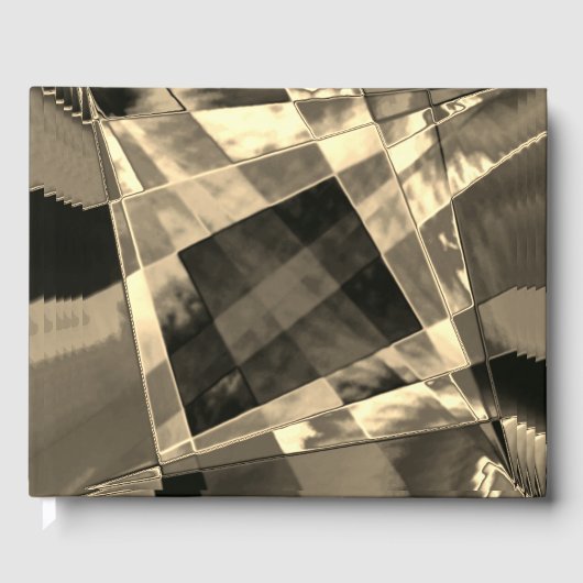 Rechtecke in Holz oder Beige geneigt? Gästebuch (Vorderseite)