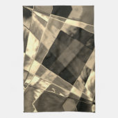 Rechtecke in Holz oder Beige geneigt? Geschirrtuch (Vertikal)