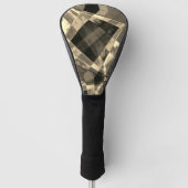 Rechtecke in Holz oder Beige geneigt? Golf Headcover (Vorderseite)