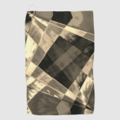 Rechtecke in Holz oder Beige geneigt? Golfhandtuch (Vorderseite)