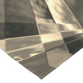 Rechtecke in Holz oder Beige geneigt? Kurzer Tischläufer (Ecke)