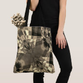 Rechtecke in Holz oder Beige geneigt? Tasche (Von Nahem)