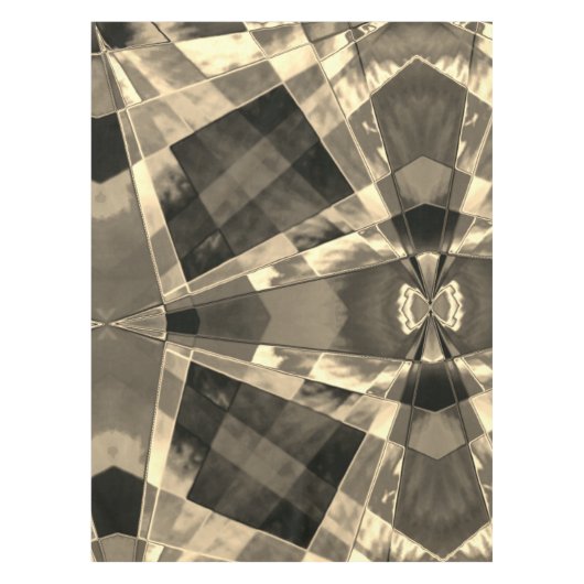 Rechtecke in Holz oder Beige geneigt? Tischdecke (Vorderseite)