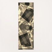 Rechtecke in Holz oder Beige geneigt? Yogamatte (Vorderseite)