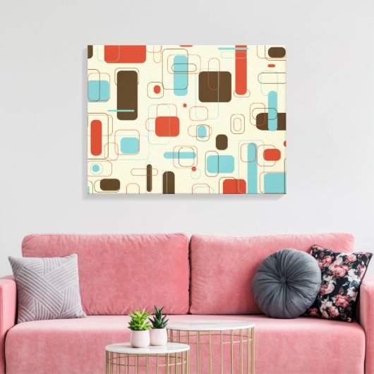 Rechtecke Leinwanddruck (Insitu (Wohnzimmer))