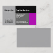 Rechtecke - Magenta Visitenkarte (Vorne/Hinten)