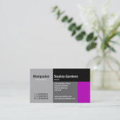 Rechtecke - Magenta Visitenkarte (Stehend Vorderseite)