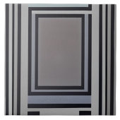 Rechtecke mit geometrischem Design Fliese (Vorderseite)