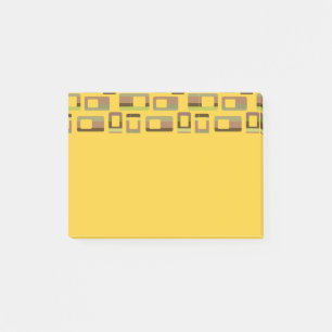 Rechtecke mit goldenem Streifen Post-it Klebezettel