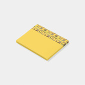 Rechtecke mit goldenem Streifen Post-it Klebezettel (angewinkelt)