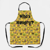 Rechtecke mit goldenem Streifen Schürze (Vorderseite)