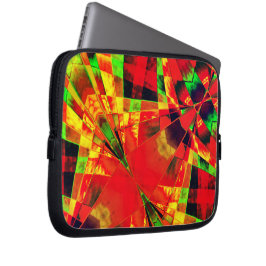 Rechtecke, mit oder ohne Streifen ...rot gelblich Laptopschutzhülle