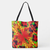 Rechtecke, mit oder ohne Streifen ...rot gelblich Tasche (Rückseite)