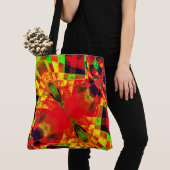 Rechtecke, mit oder ohne Streifen ...rot gelblich Tasche (Von Nahem)