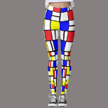 Rechtecke mit Primärfarben im mondrianischen Stil  Leggings<br><div class="desc">Rechtecke in Primärfarben und Schwarz/Weiß,  geometrisch,  knusprig und fröhlich Leggings. Inspiriert von Mondrian.</div>