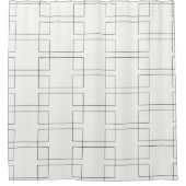 Rechtecke mit schwarzem Rechteck Duschvorhang (Vorderseite)