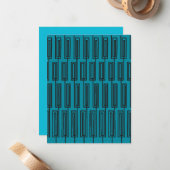 Rechtecke Mitteilungskarte (Vorderseite/Rückseite Beispiel)